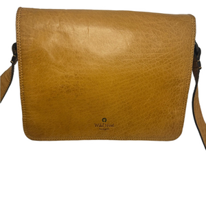 #188 Wild West Los Angeles Flap Leather Messenger Crossbody Bag